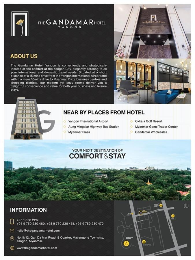 The Gandamar Hotel , Yangon Exterior foto